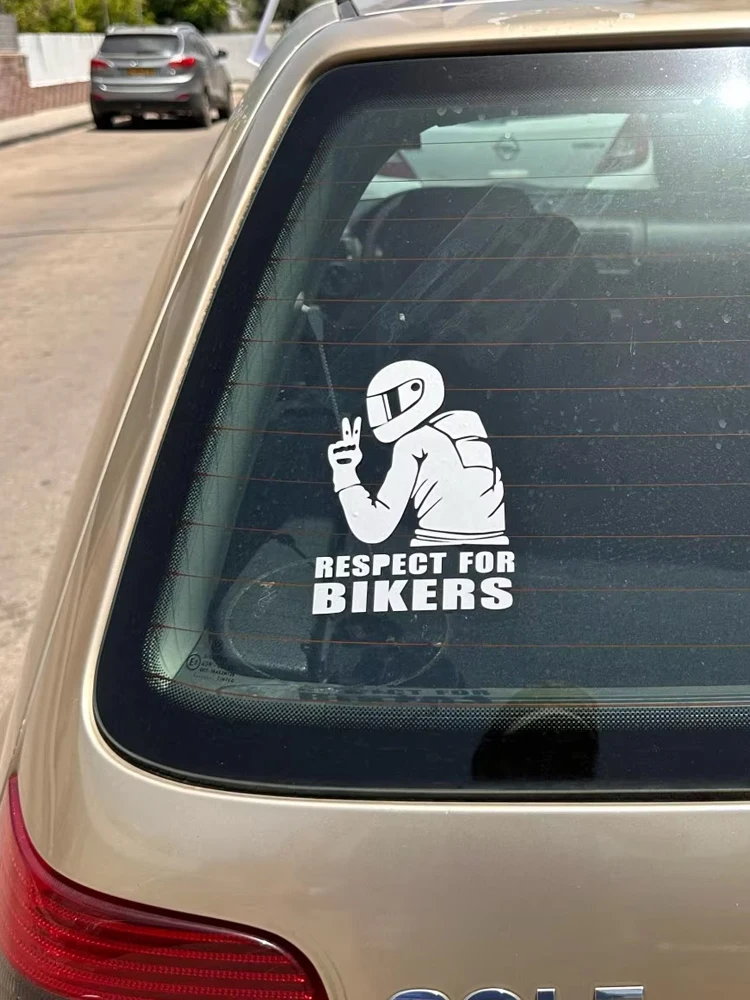AliExpress Other Various Sizes Respect For Bikers Car Sticker Waterproof Sticker Decal Funny Vinyl Bike Motorcycle Auto Car Styling Decoration