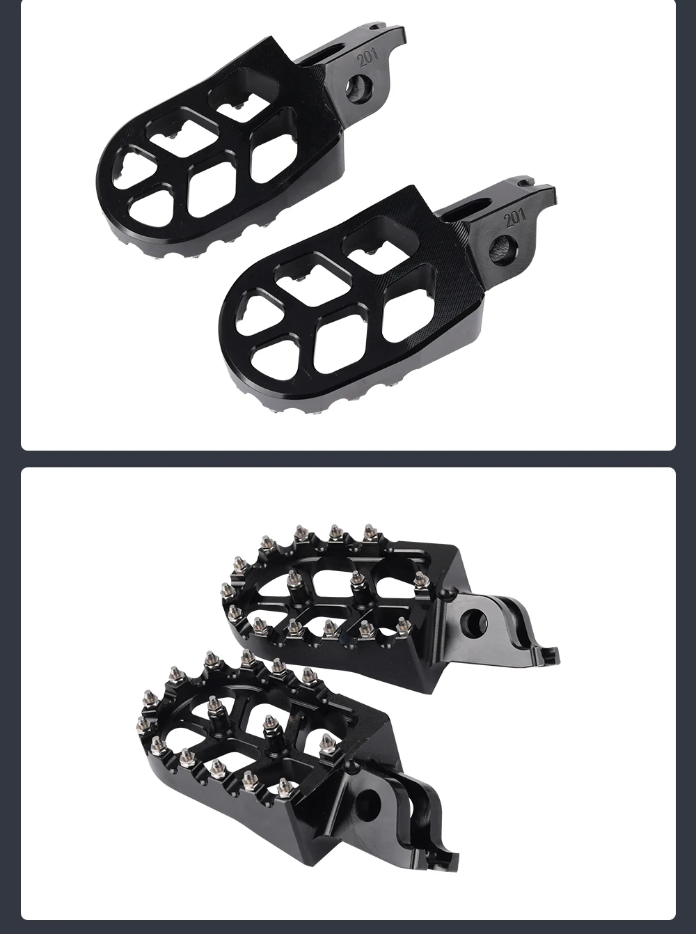 Für Kawasaki KX KLX KXF 250 450 250F 450F 250X 450X 450R KX250 Motorradzubehör Fußrasten Fußpedale Fußstützen – Detail 14
