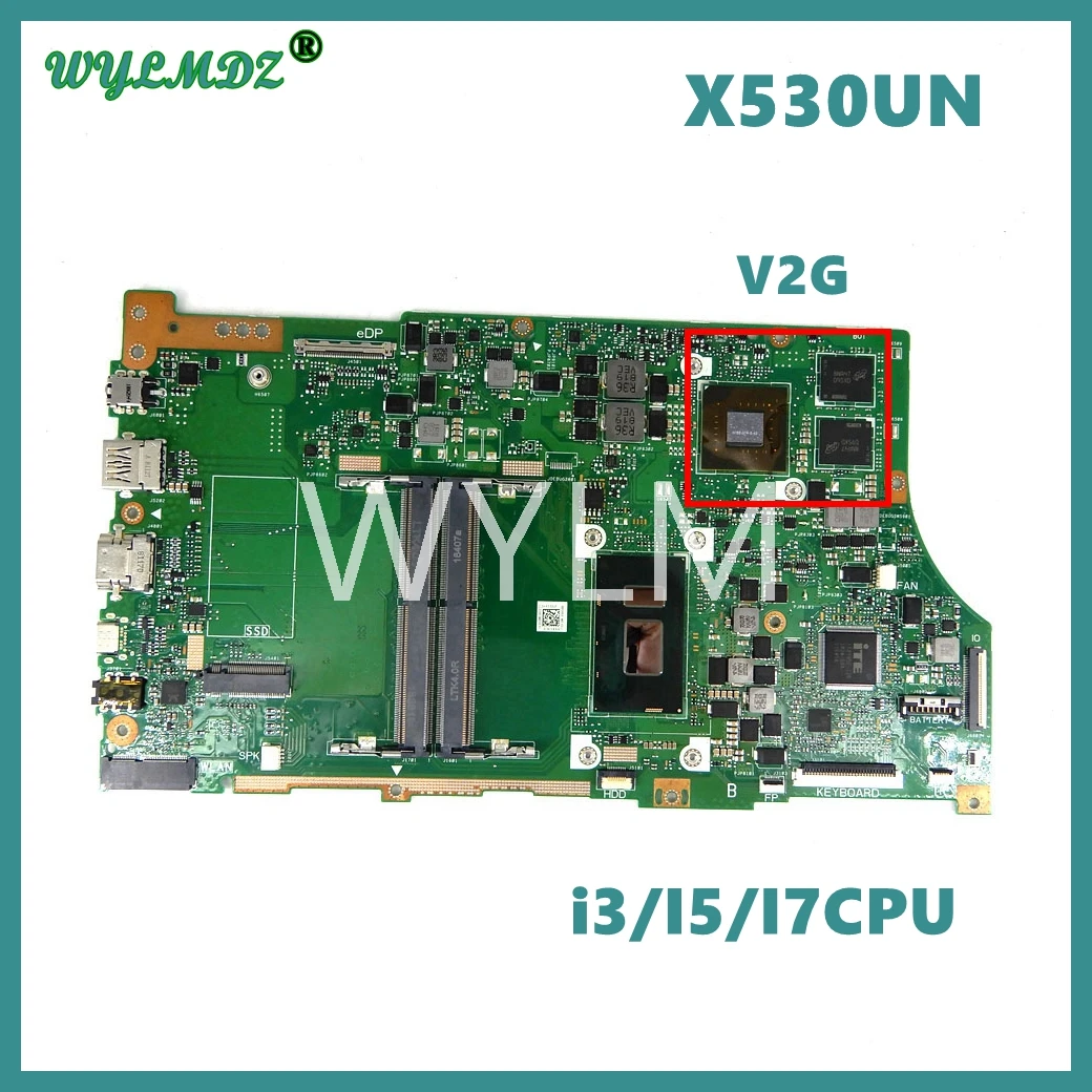 X530UA i3/I5/I7CPU UMA or V2G Mainboard For ASUS vivobook s15 X530U S530U S530UA A530U F530U K530U X530U Laptop Motherboard