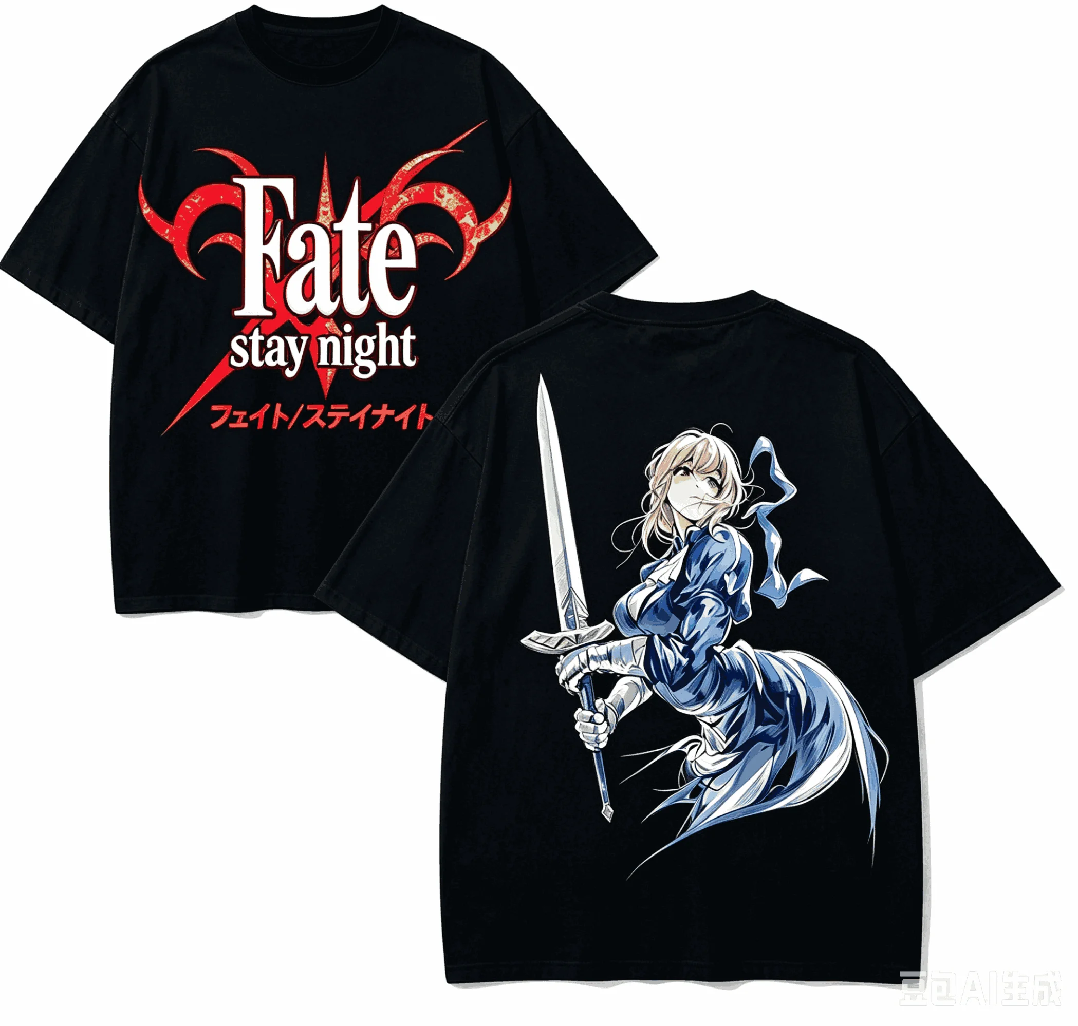 Fate stay  night Anime Lover T-shirt Harajuku Cotton New Model High Street Oversized Unisex Short Couples Streetwear Trendy soft
