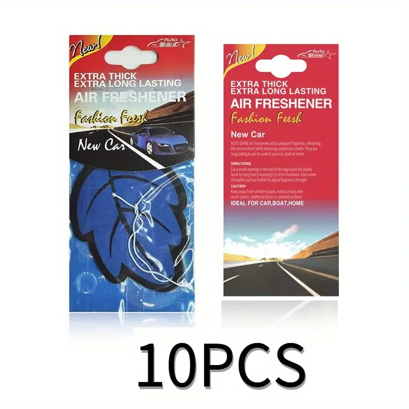 3-60 stuks Auto Luchtverfrisser Natuurlijk Geurende Thee Papier Auto Hangende Vanille Parfum Geur Bladsvorm Auto Accessoires Interieur