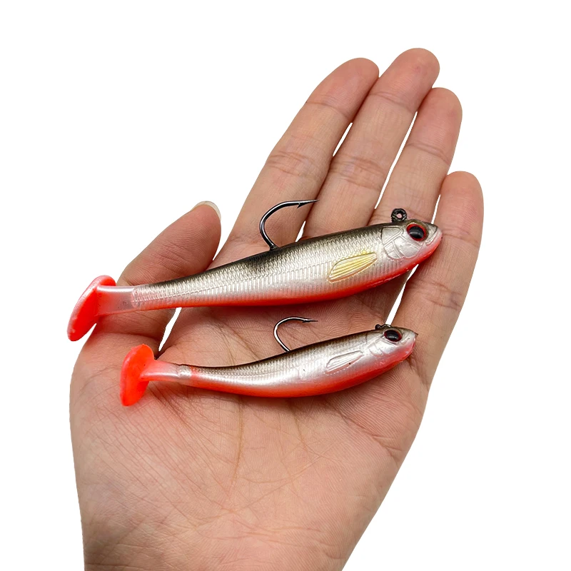 

70mm/90mm Soft Fishing Lure Set Soft Swimbait for Bass Fishing Premium 5pcs Fishing Bait for Freshwater Saltwater Pesca