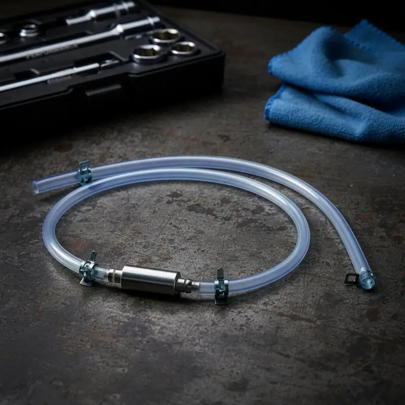 Universal Motorcycle Hydraulic Brake Bleeder Hose Kit  for Caliper Oil Bleed System Garage Maintenance and Repair Scene