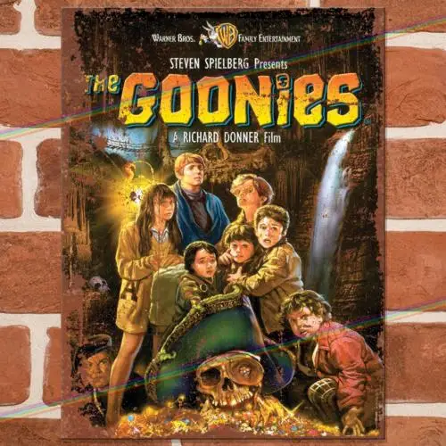 

Металлические таблички GOONIES Movie для мужской комнаты, сарая, гаража, бара, паба, ретро-винтажные жестяные вывески, алюминиевые (Великобритания)