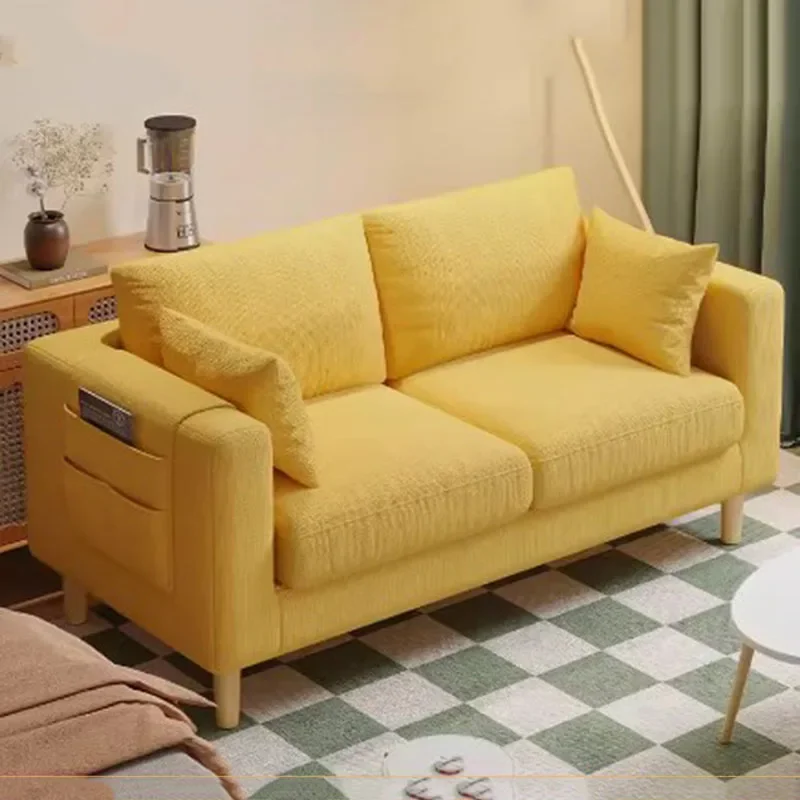 Modern Soft Living Room Sofas Lazy Hotel Large Recliner Sofas Daybed Floor image 3