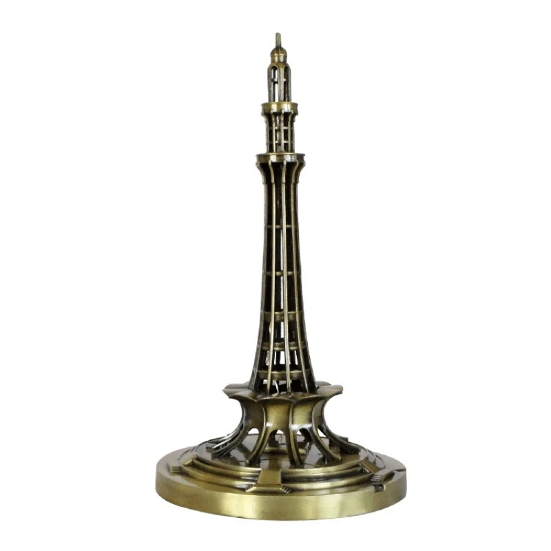 

Pakistan Tower Ornaments Metal Crafts Travel Souvenirs Figurines Home Decoration House Model Festive Gift