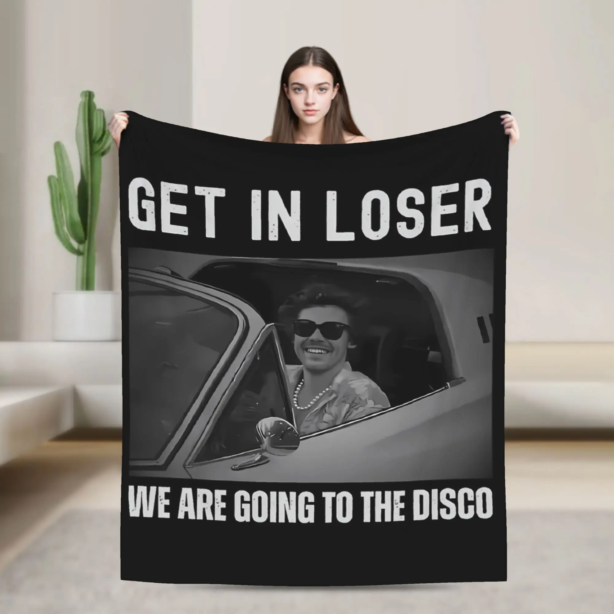 Harrys Styles Kiss All The Time Disco Blankets Fleece Summer  Multi-function Ultra-Soft Throw Blanket for Sofa Car Bedspreads