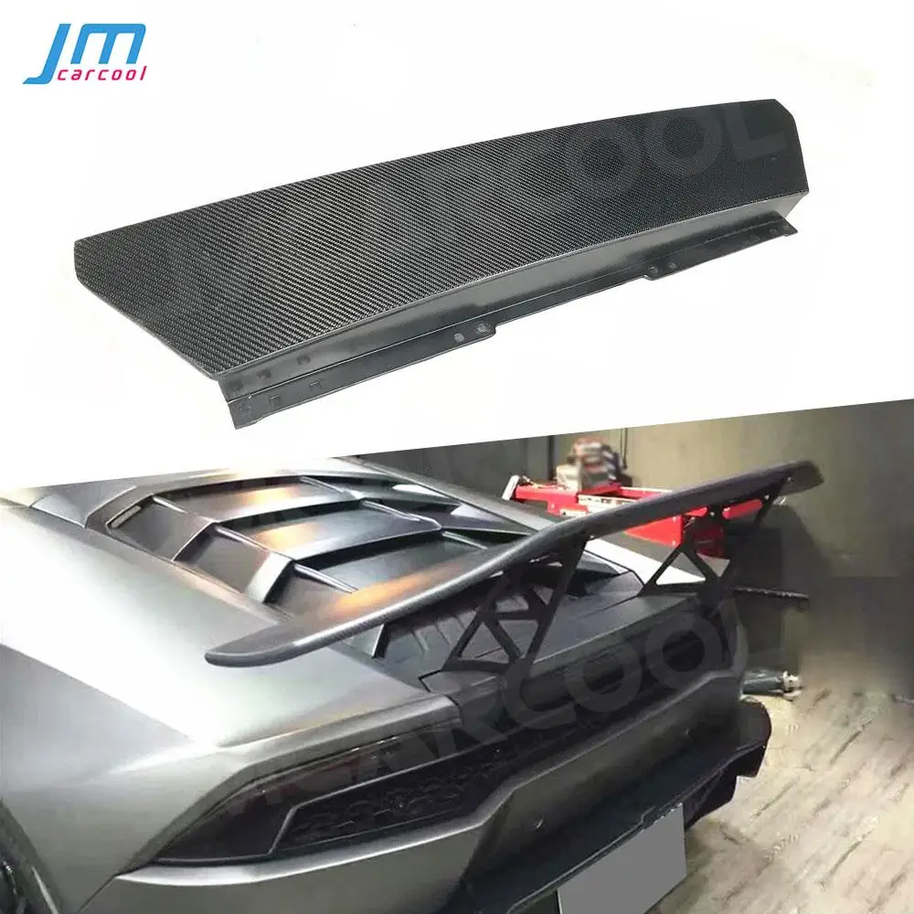 

Rear Bumper Protector Trim Tail Rear Trunk Lid Guard Pedal Cover for Lamborghini Huracan LP610 LP580 2014-2018 Dry Carbon Fiber