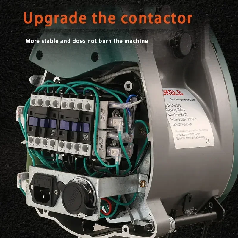 ترقية 500 كجم رافعة جديدة ترقية ثقب مزدوج رافعة كهربائية صغيرة معلقة سلك حبل المحمولة رفع 220 فولت رافعة