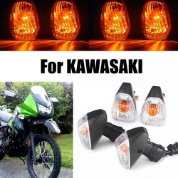 4Pcs New Motorcycle Turn Signal Light Amber Indicators For KLR 650 2008-2018 ZX-6R 636 600 KLE 500 650 Z750S KLR650