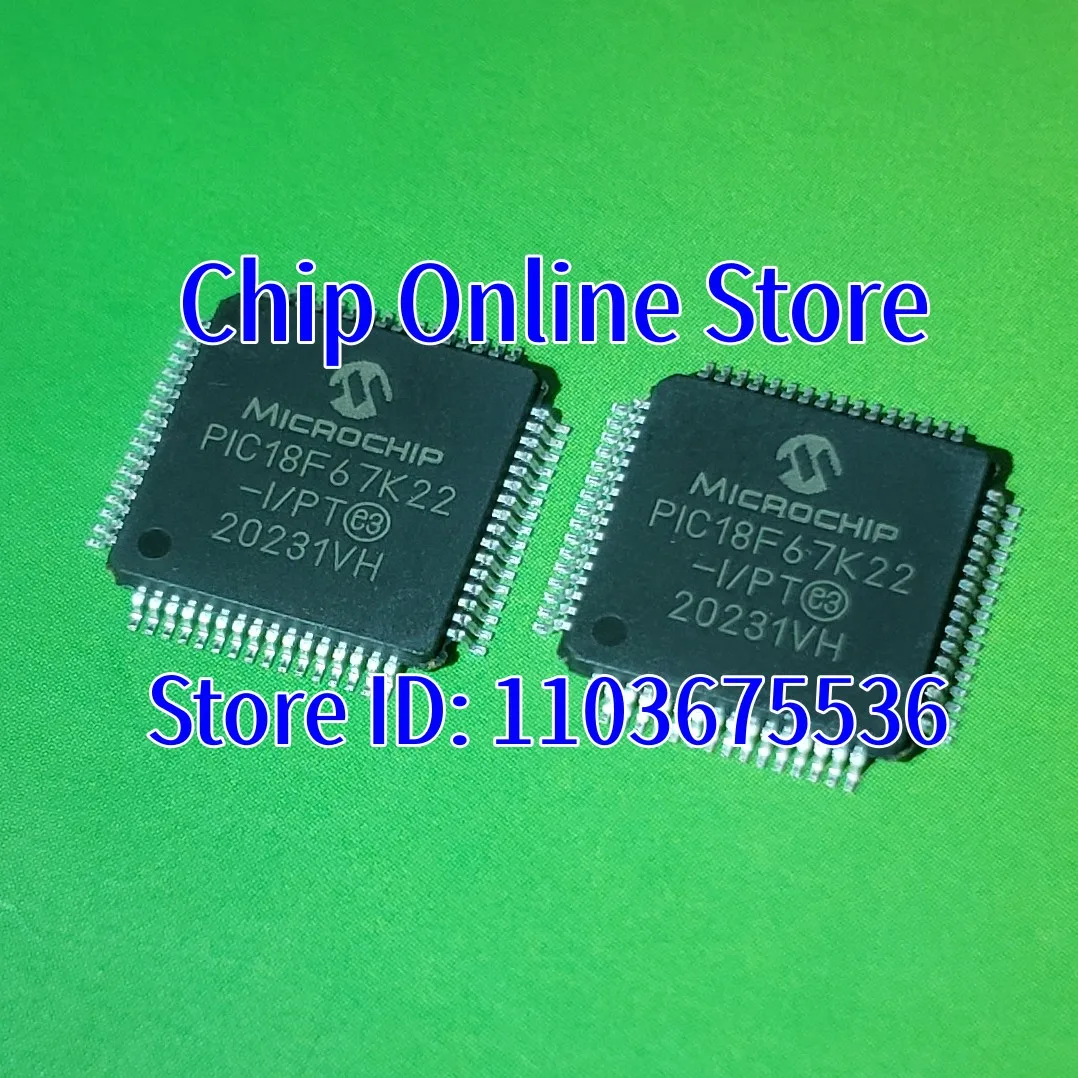 

5~50pcs PIC18F67K22-I/PT PIC18F67K22 TQFP64 New Original 8 Bit Microcontroller MCU