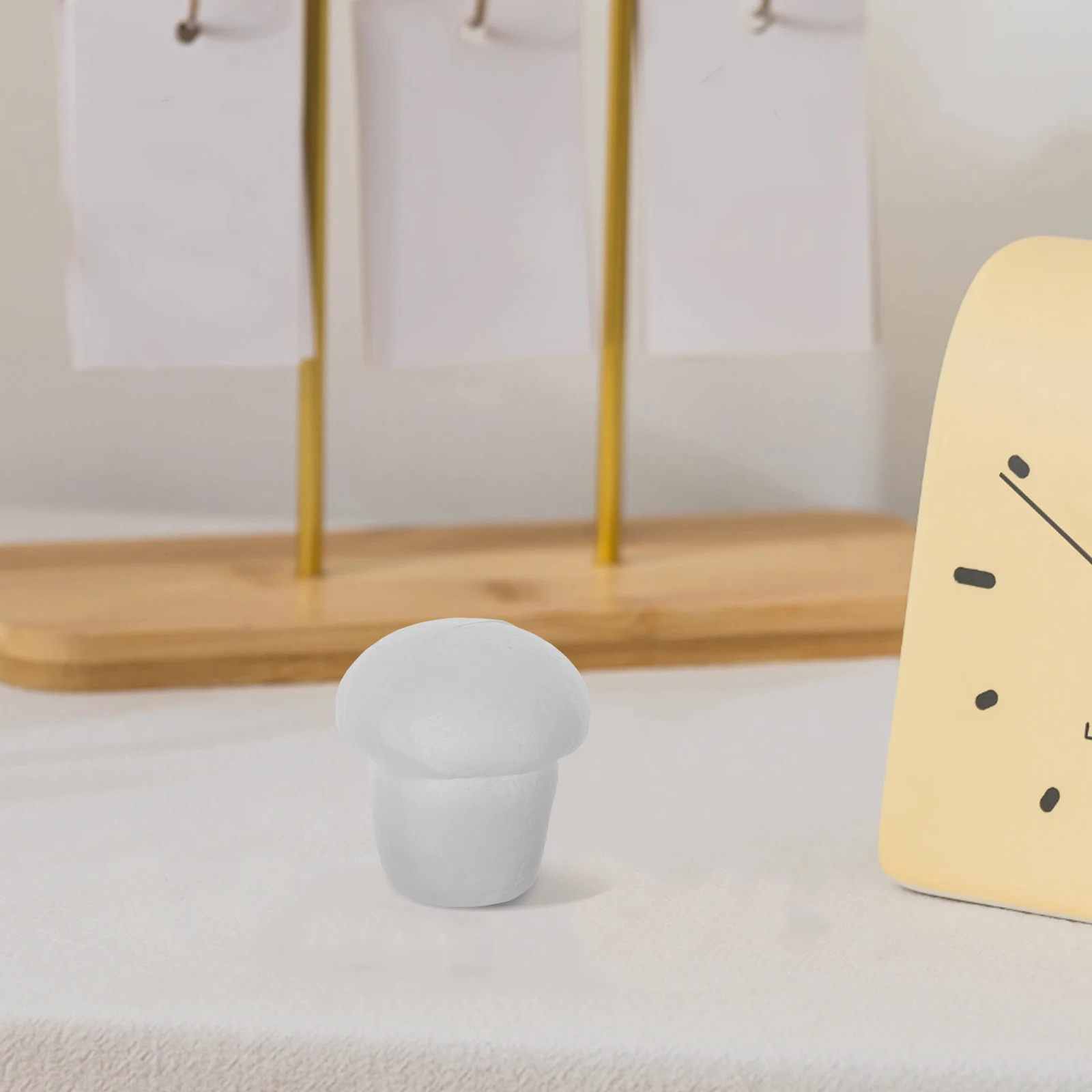 20pcs Foam Mushroom Decorations Unpainted Realistic Simulation Craft Diy Projects Micro Landscape Props