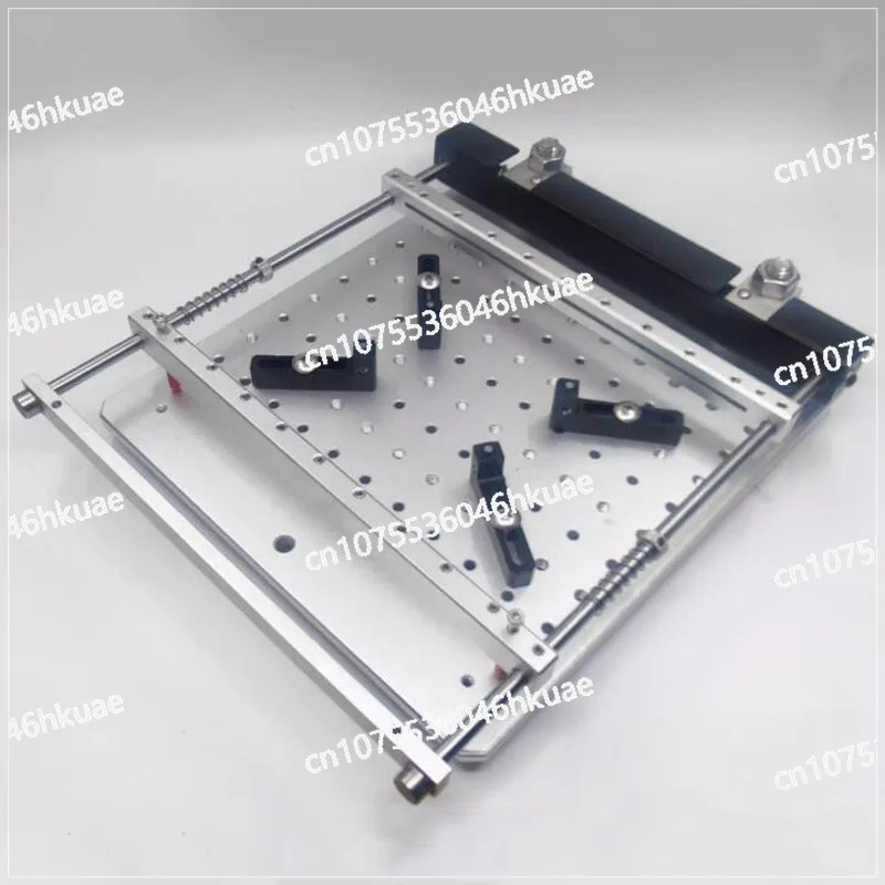 Precision SMT Manual PCB Steel Mesh Solder Paste Printing Table Small Machine 170MMx170MM for Electronic Component Assembly
