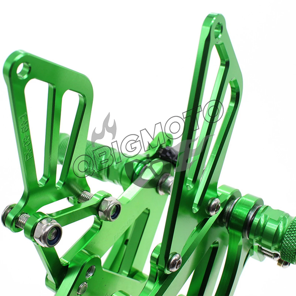 Motorcycle Rearset Footpeg Rear Footrest Foot Pegs Pedal Rearsets CNC Adjustable For KAWASAKI ZX6R ZX636 2004 2003 ZX 6R 636 view 5