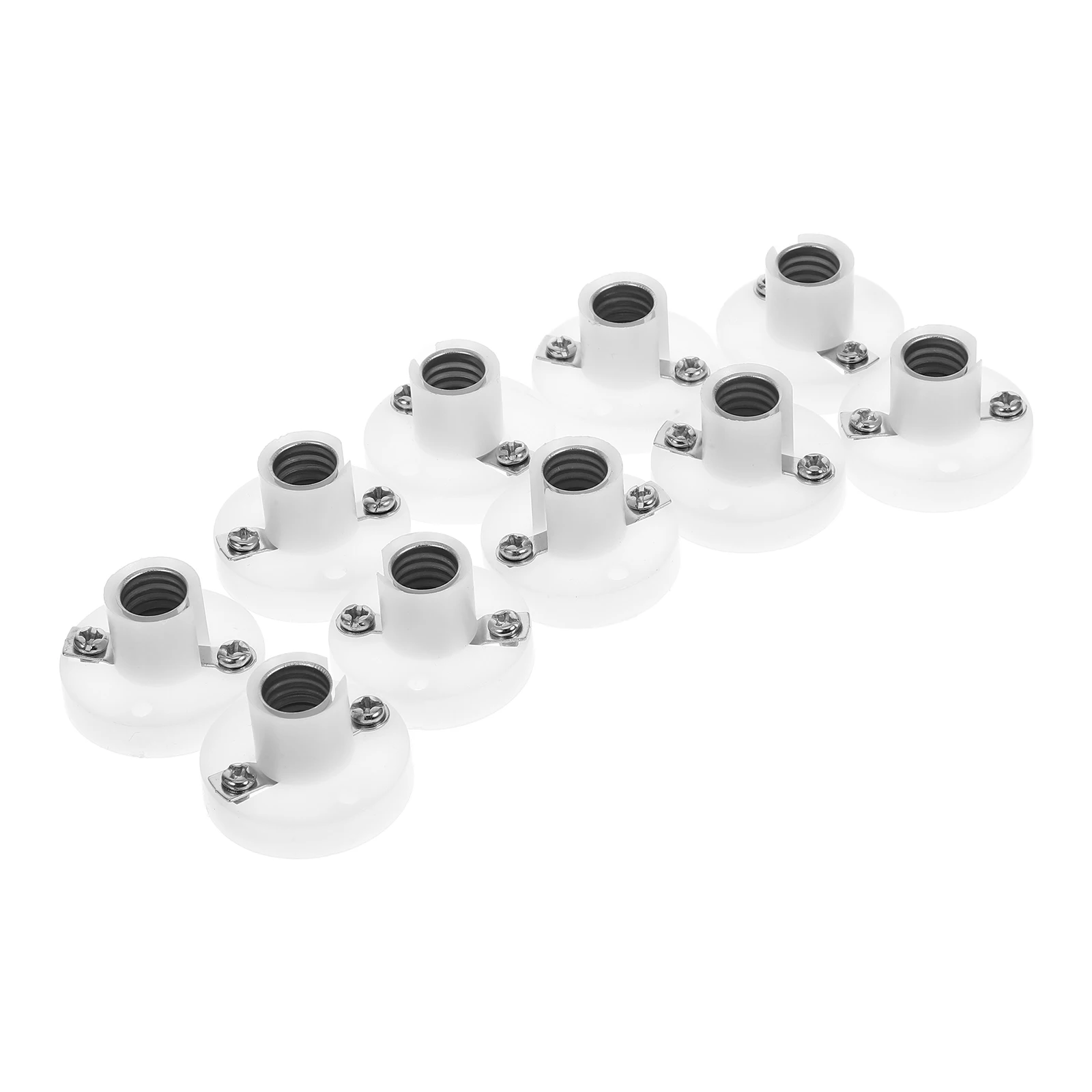

10 Pcs Lamp Holder Light Socket Mini LED Bulb Socket Adapter Home Appliances Parts ABS Durable Construction Easy Installation