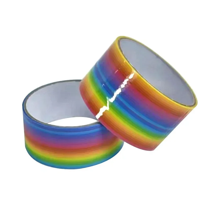 2/1PC Rainbow Ball Rolling Glue Decompression Sticky Tapes  Sticky Ball Handmade DIY Crafting Making Colored Ball Tapes image 6