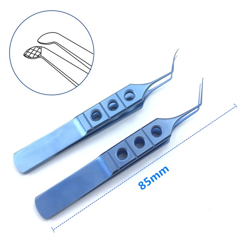 

Ophthalmic Capsulorhexis Forcep Titanium Ophthalmic Forceps Utrata Style 85mm Eye surgical Instrument