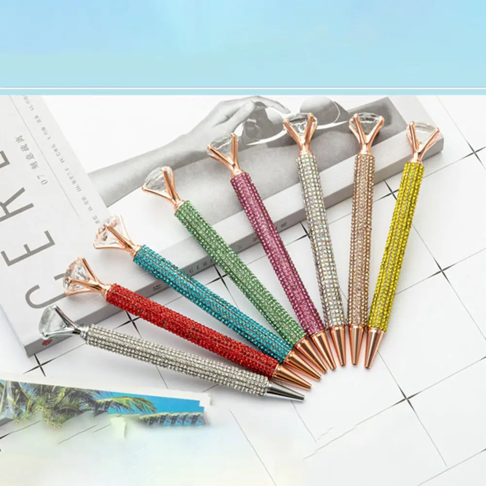 

Luxury Great Drill Ballpoint Pen Creativity Multifunction Rotating Metal Pen Metal Material Multi-purpose Crystal Drill Pen