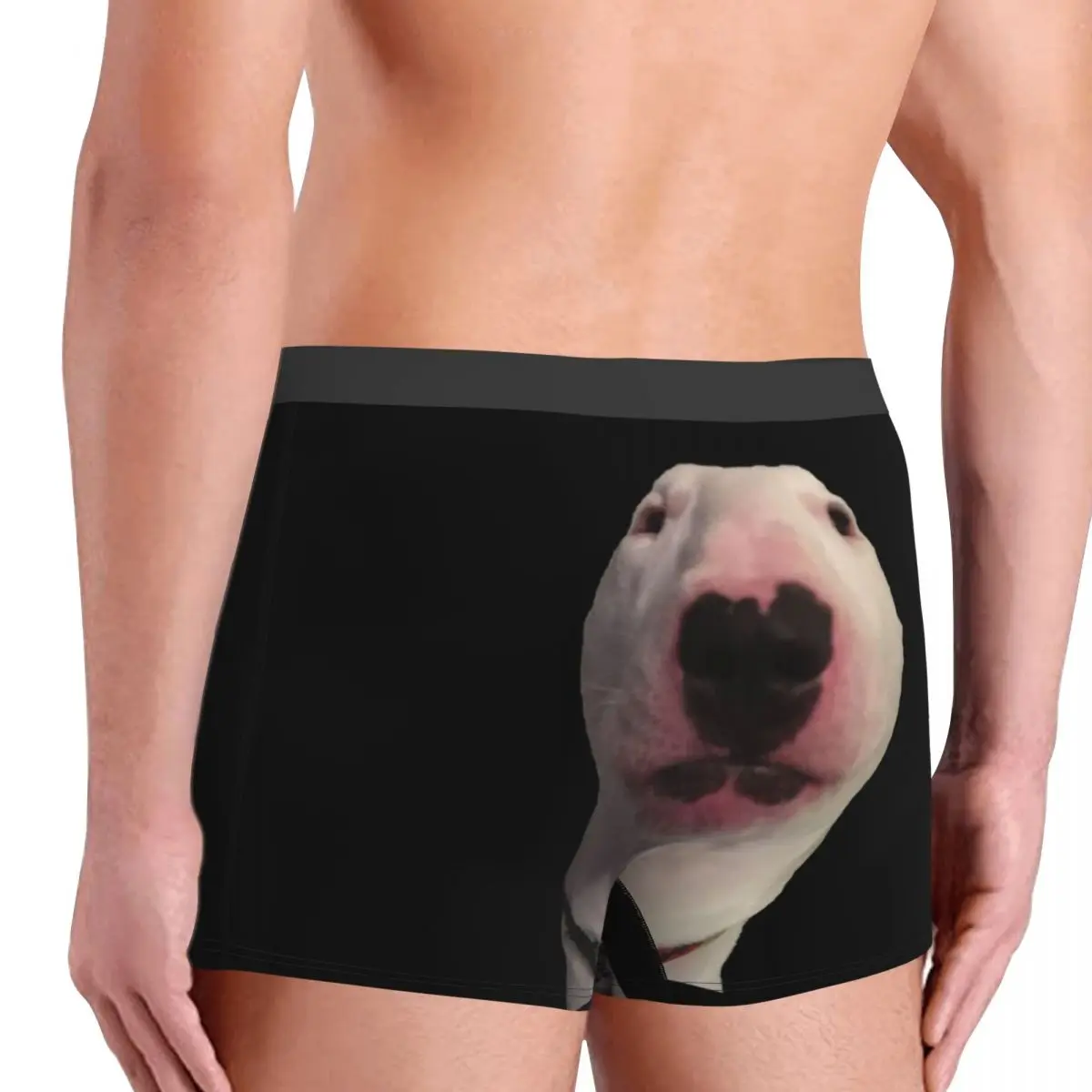 Custom Cool Bull Terrier Dog Funny Meme Boxers Shorts Panties Male Underpants Stretch Briefs Underwear