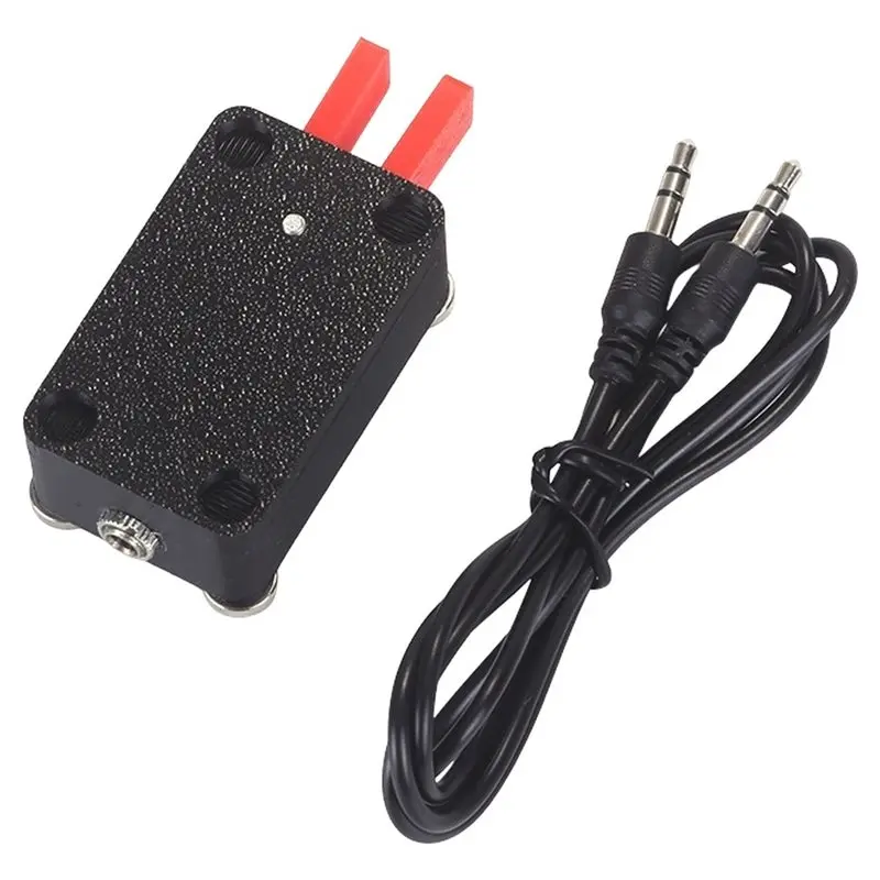 Chave Elétrica Automática CW de Dupla Alavanca para Código Morse com Força de Dedo Ajustável - Y47A