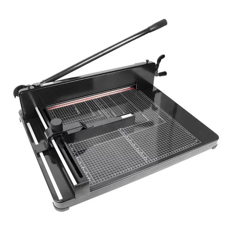 

Black Portable 858A3 Simple Heavy-duty Metal Manual Paper Cutter Is Suitable for Schools Offices and Households