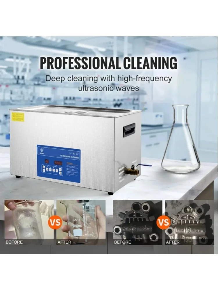 SIHAO Professionelle Ultraschall-Reinigungsmaschine |   1,3L/2L/3L/6L/10L/15L/22L/30L Optionen |   Tragbare Tischwaschmaschine für den Hausgebrauch