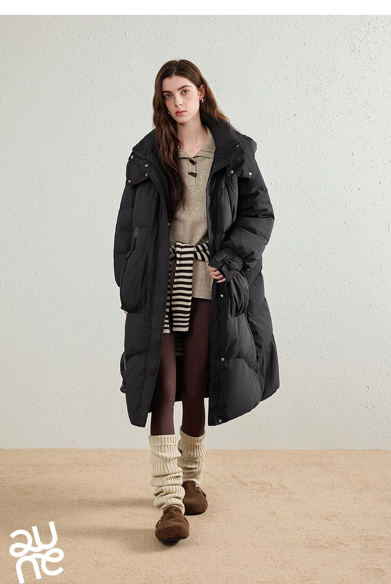 TOYOUTH Women's Short Down Jacket 2026 Winter New College Sporty Windproof Warm Liner Two Piece Set