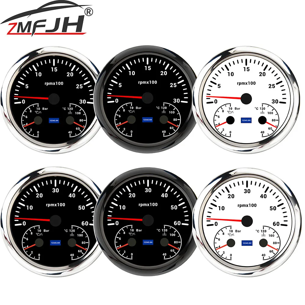 

110 мм 3 в 1 цифровой GPS-спидометр 120/200 км/MPH датчик уровня топлива измеритель напряжения об/мин тахометр для морской лодки автомобиля