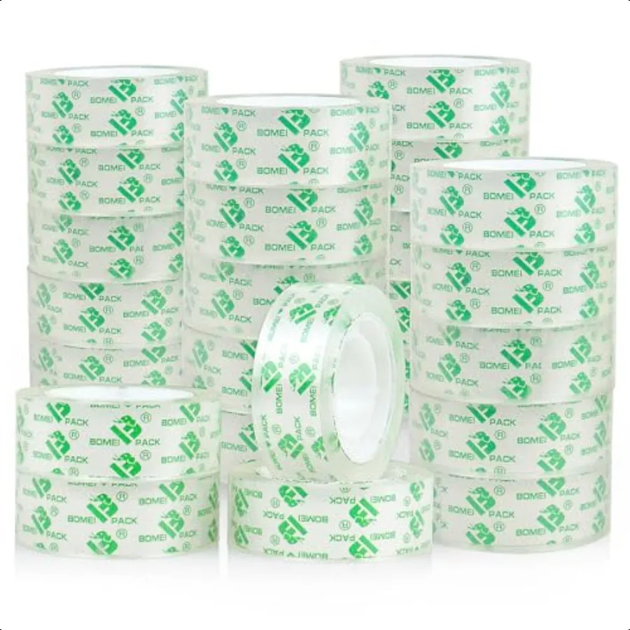 

НАБОР BOMEI Crystal Clear Transparent Tape Refills Rolls for Dispenser 24 Rolls Value Pack 3 4 x 1000 x 1 дюйм Core Gift Wra