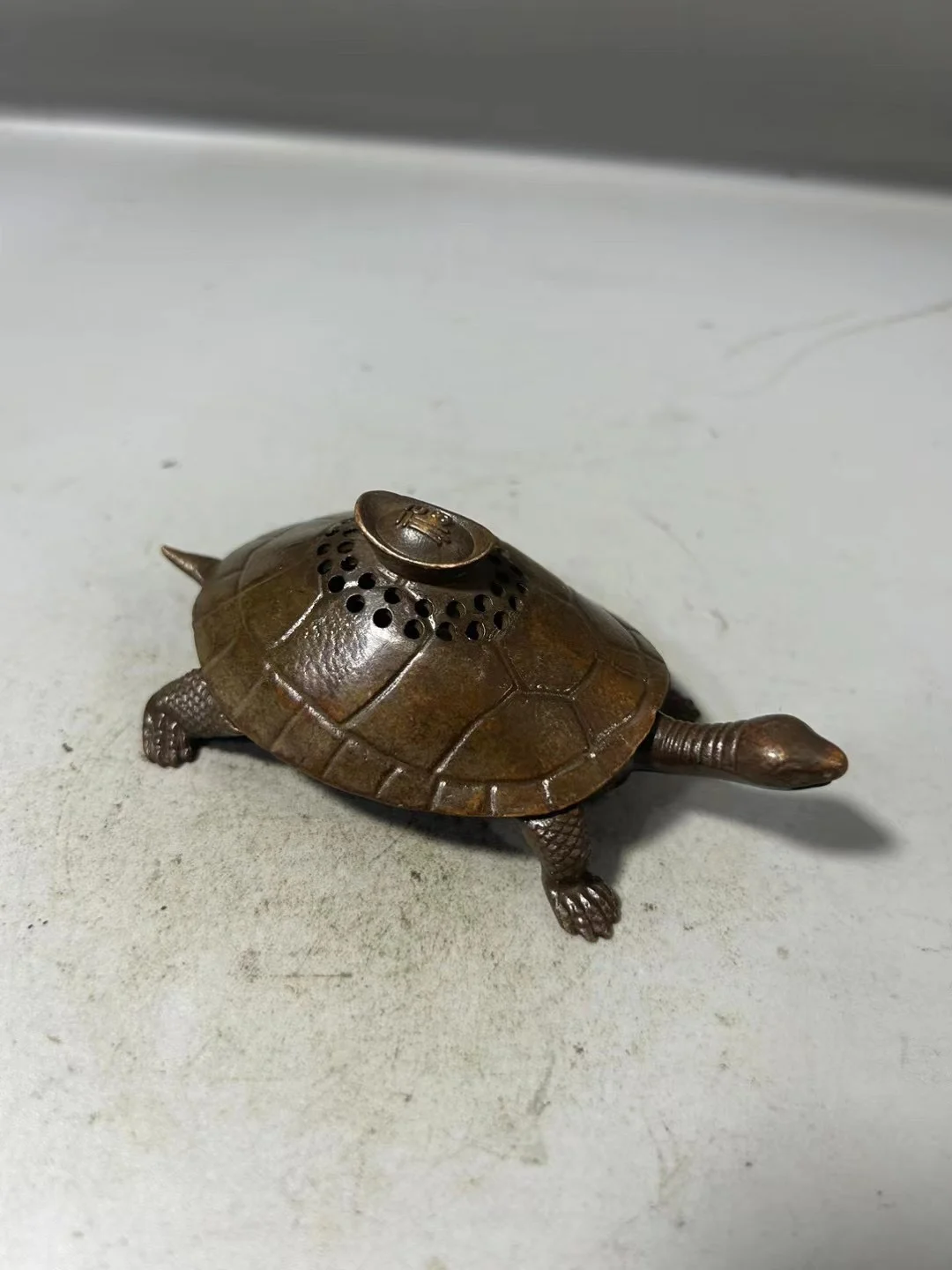 

Fuzi Yuanbao черепаха сандаловое дерево благовония плита Fuxiang домашняя чайная церемония чайный столик старая красная медная посуда благовония Плита