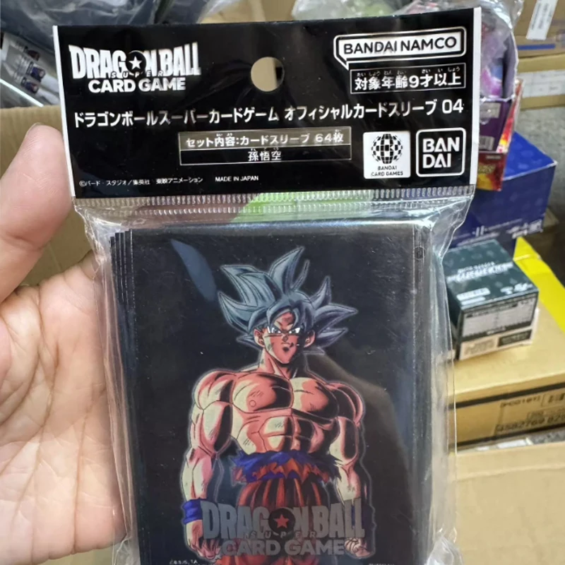 2026 New Bandai Official Dragon Ball Super Card Sleeves 64pcs Gogeta Son Goku TCG Protector Anime Collectible Gift Toys view 5
