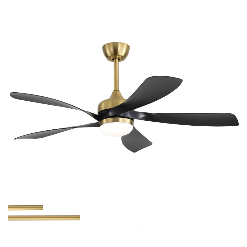

(Same as W934P443465) 52" Ceiling Fan with Light ,Remote Control, Adjustable Dimmable Lighting & Silent DC Motor for Bedroom and Living Room
