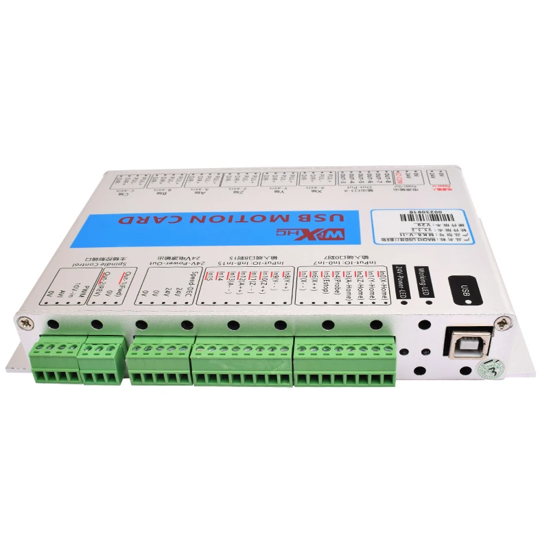 Scheda breakout XHC Mach3 Sistema di controllo supporto scheda di controllo del movimento USB a 6 assi per incisore tornio CNC