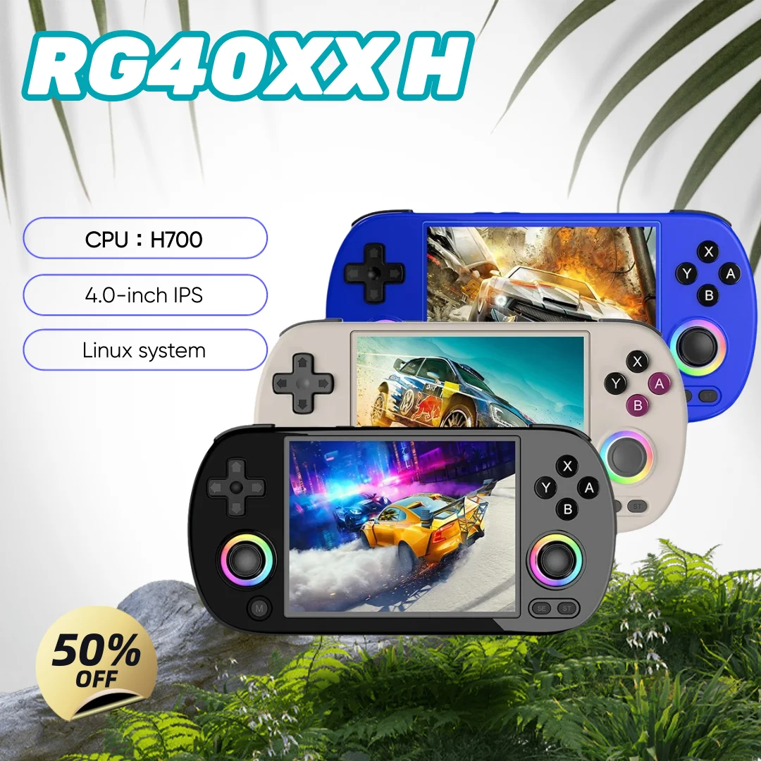 

ANBERNIC RG40XX H Retro Handheld Game Console Video Game Consoles 4.0'' IPS Screen 64 Bit Linux Supports 5G WiFi Bluetooth Gift