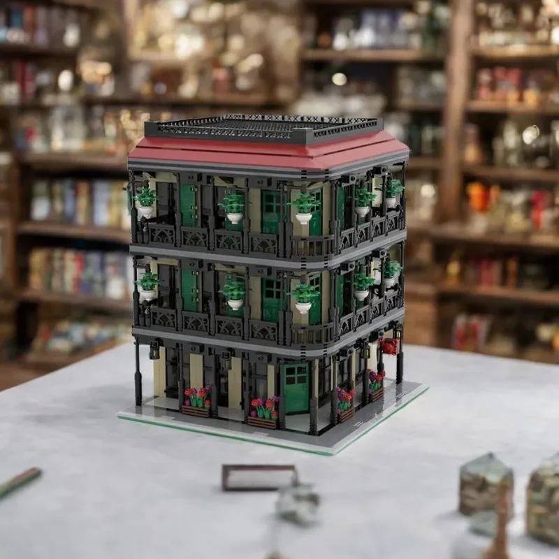 

3153 шт. DIY MOC модульное здание Новый Орлеан морепродукты ресторан образовательные строительные блоки сборка игрушки праздничный подарок ребенку