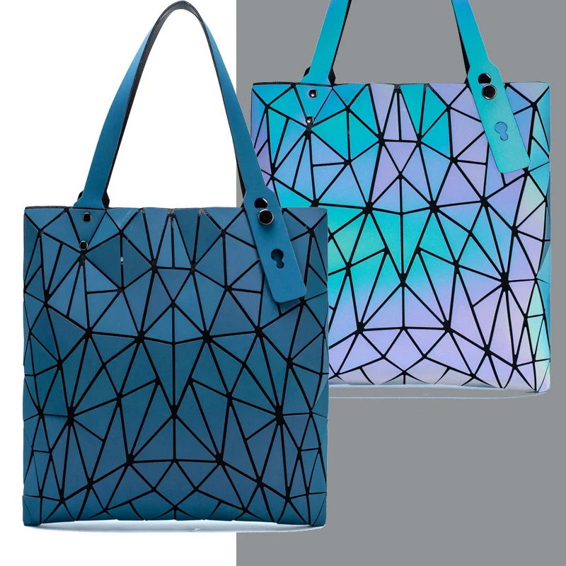 Luminous bao bag Reflective geometric bags for women 2023 Quilted Shoulder Bags Totes female Handbags bolsa feminina sac ร main