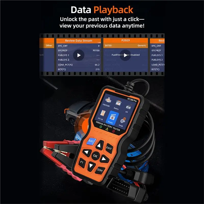 ABOK-HC368 Pro OBD2 Diagnostic Tool For Car For Engine Test, Battery Tester, Fault Code Reader
