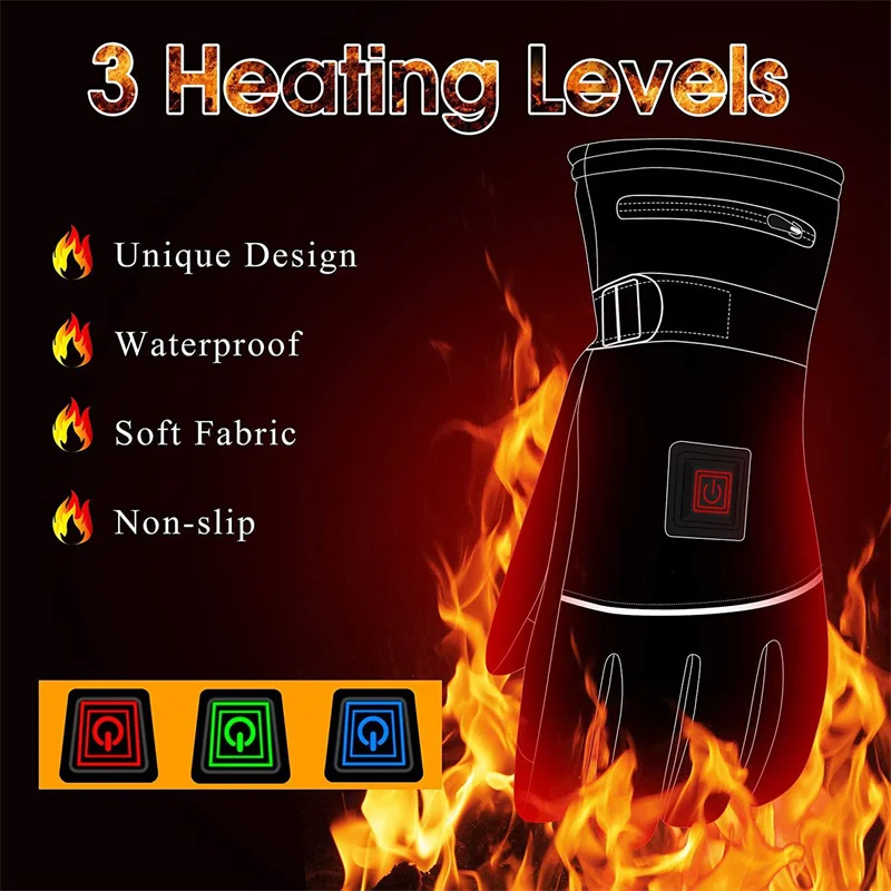 

Heated Gloves for Men Women Touch Screen USB Charging Electric Insulated Gloves Heated Gloves NOV99