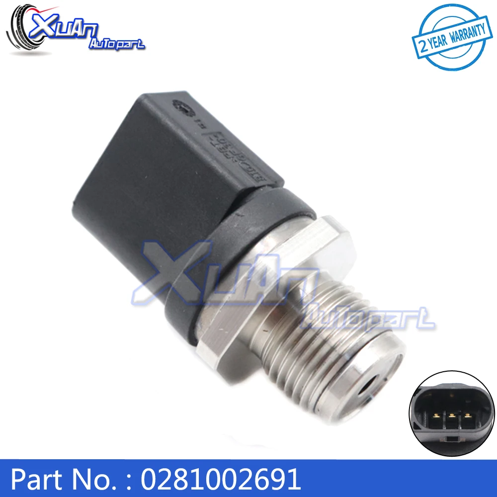 XUAN 0281002691 Fuel Rail Pressure Regulator Sensor Common Rail valve For Audi A4 A6 A8 Smart FORFOUR Volkswagen PHAETON