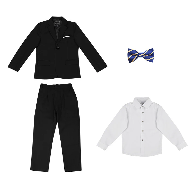 Child formal attire increase fat boy suit Optional jacket, pants, vest, tie, shirt 120-180cm ring bearer church auditorium