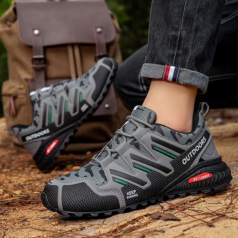 Men's Hiking Shoes Waterproof All-Terrain Outdoor Sneakers Non-Slip for Trekking Camping Tactical Training  Outdoor Cycling