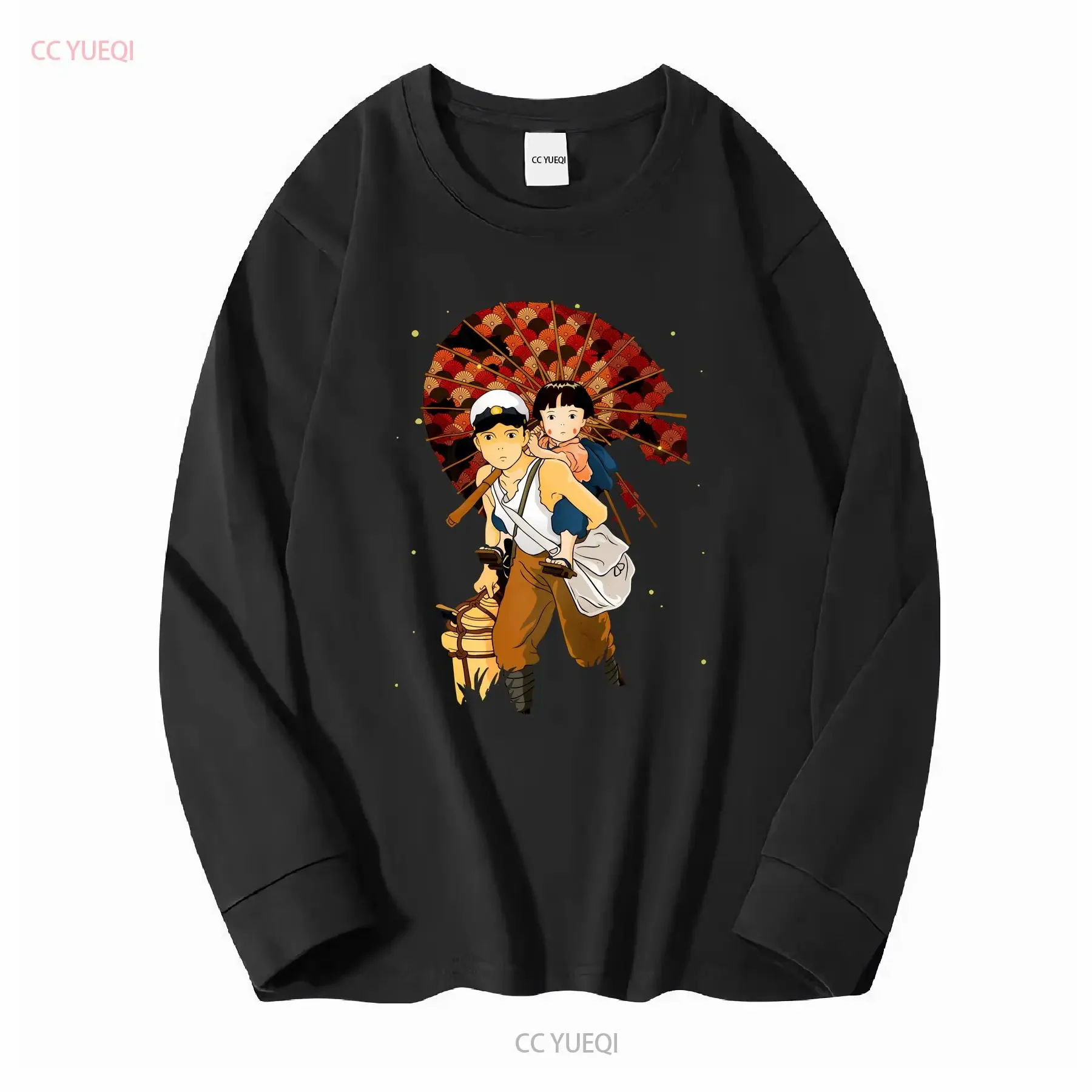 Grave of the Fireflies T Shirt  Sizes Cotton ANI 989784 vintage Washed Soft Breathable graphic Stretched Slightly