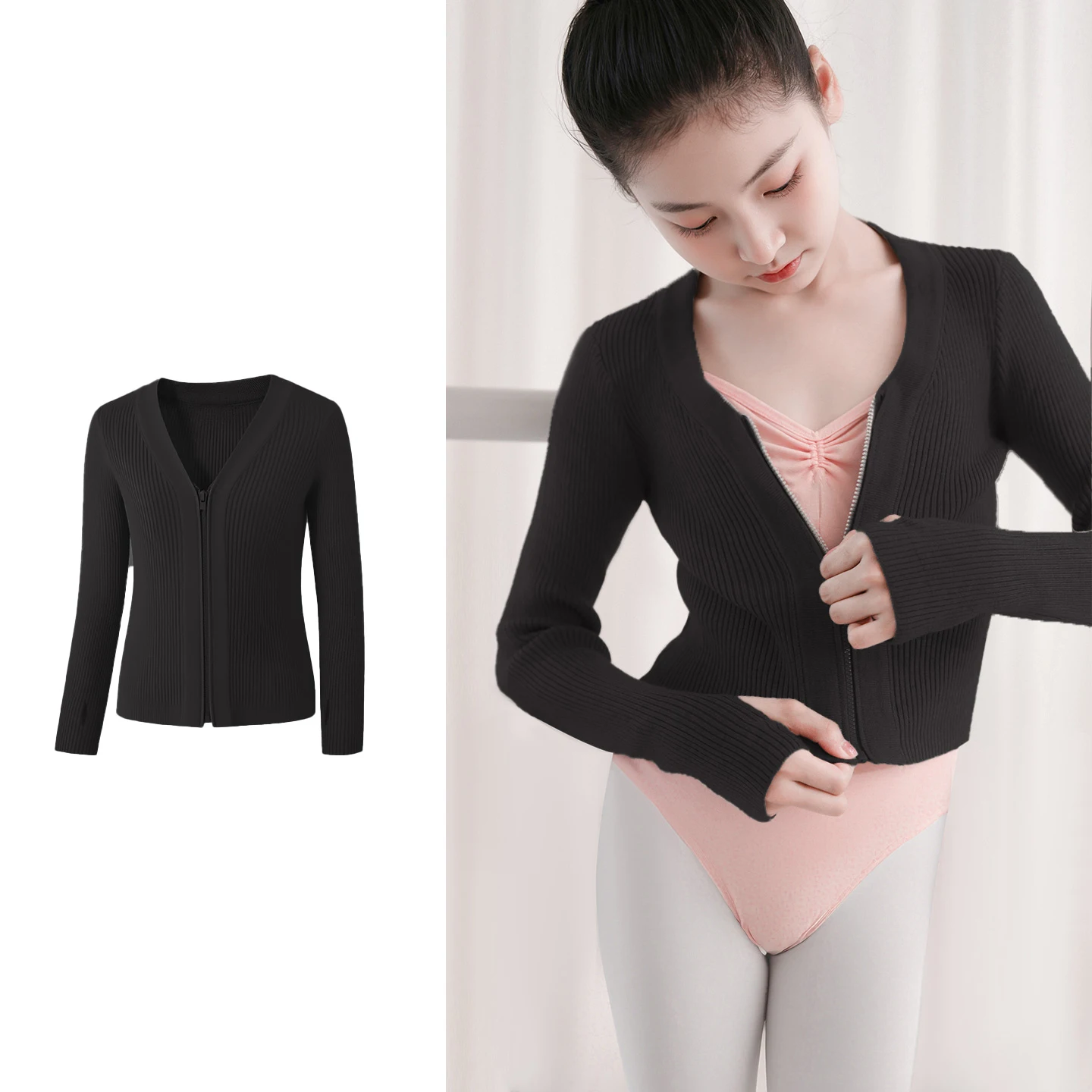 Wiosenne Jesienne Otulające Swetry Baletowe Kardigany dla Dziewczynek Dzieci Miękkie Dzianinowe Trykoty do Tańca Krzyżowane Ciepłe Płaszcze Baletowe