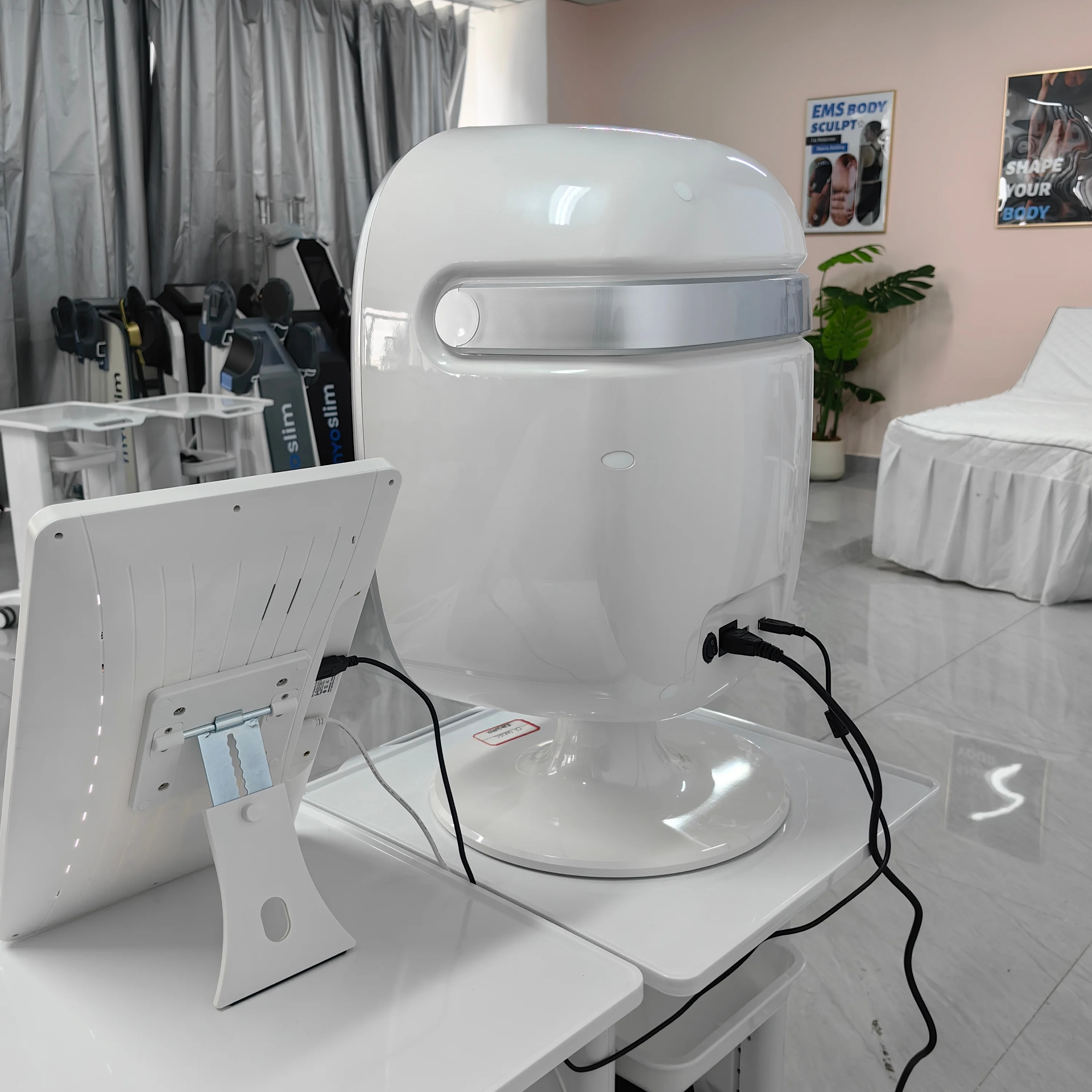The New AISIA O1 AI Intelligent Skin Scanner is a 3D Facial Skin Analyzer With 8 Spectrum Imaging a 15.6-inch 30-megapixel