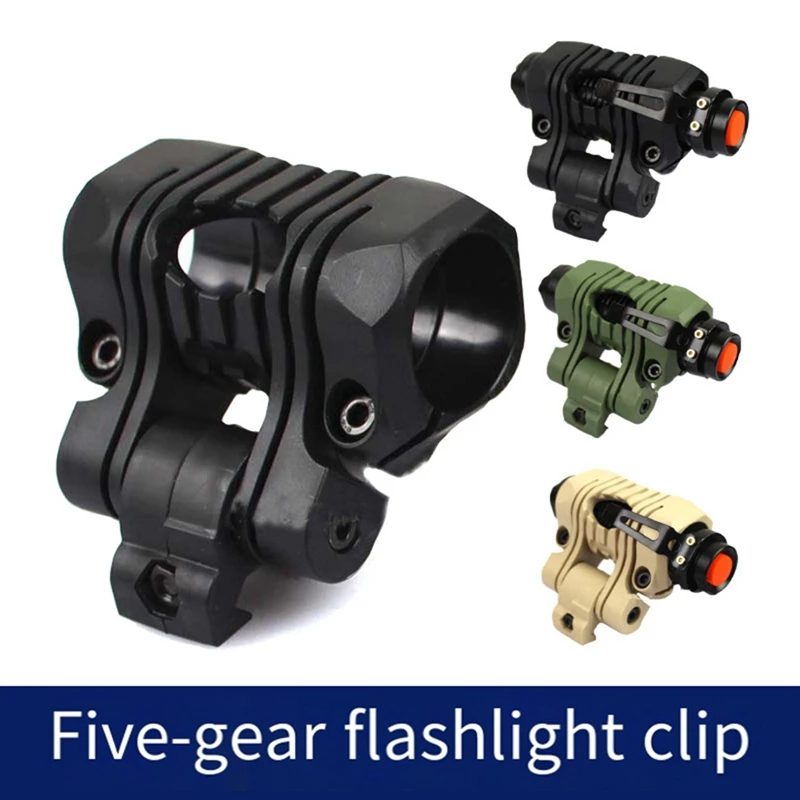 Helmet Special Lighting Flashlight Rail Helmet Accessories 25Mm 5 Position Torch Clamp Torch Holder