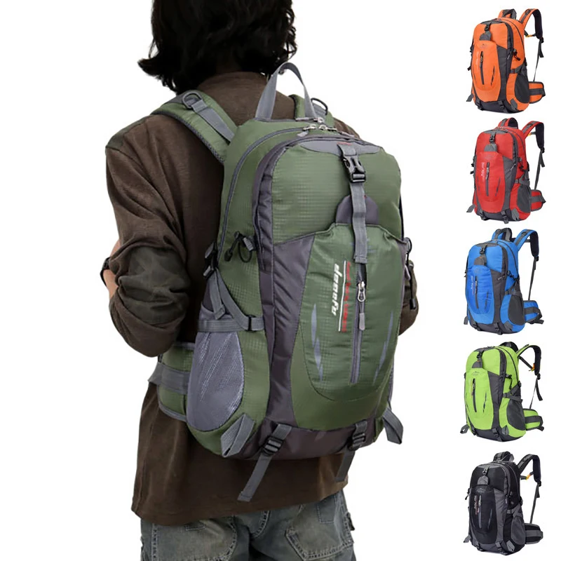 

Рюкзак для мужчин и женщин, дорожная сумка, сверхлегкий женский походный рюкзак, водонепроницаемый, 40 л, большой вместимости, для активного отдыха, повседневный рюкзак