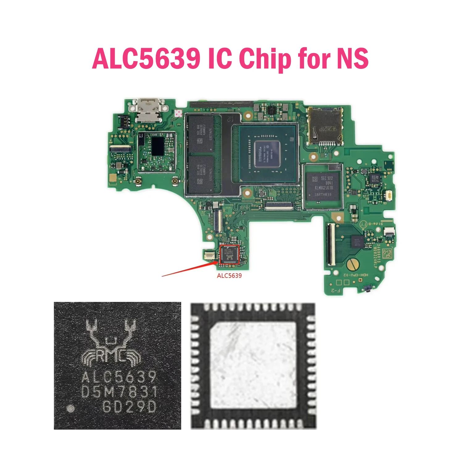 

2pcs ALC5639 IC Chip Audio Codec IC for Nintendo Switch