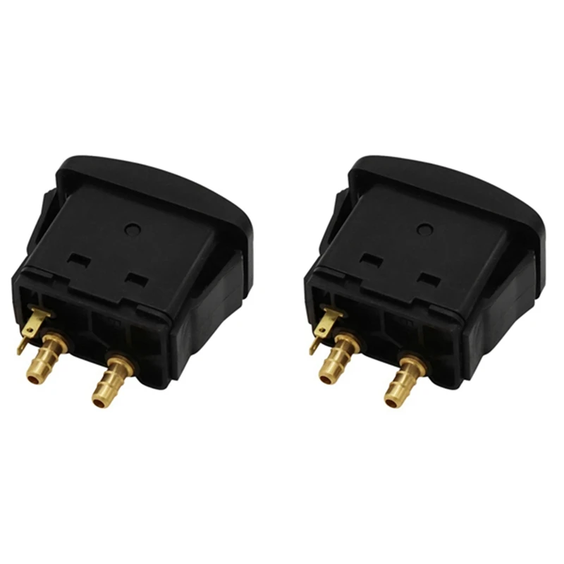 2Pcs Black Air Pump Control Switch Electric Manual Paddle Valve Truck Seat-Control Air Spring Start Switch