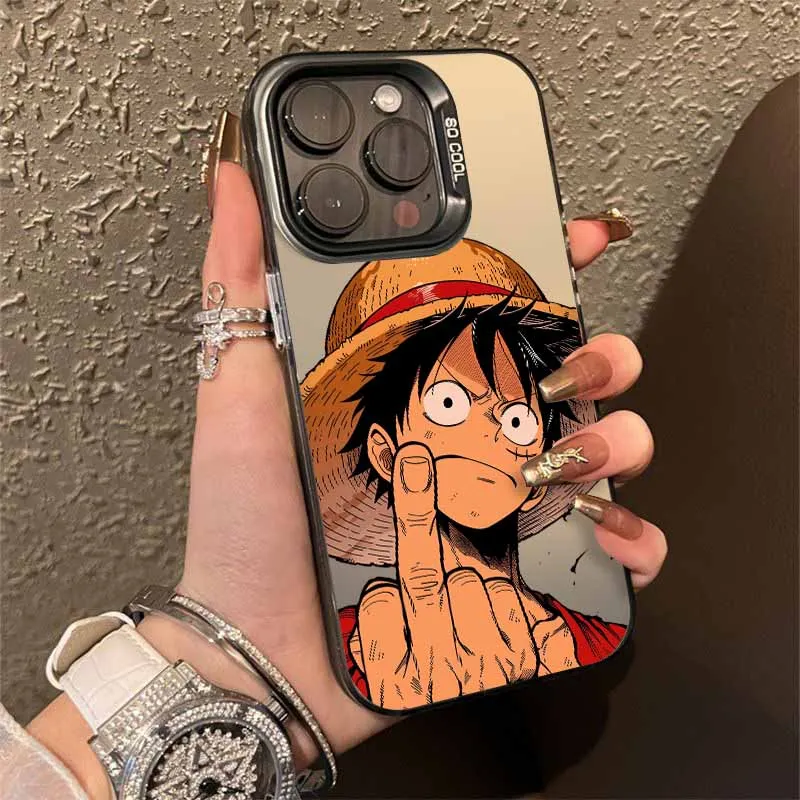L-uffys Z-oro Anime Hülle für Apple iPhone 17 Air 16E 16 15 14 13 12 mini Pro Max Plus Bunte Handyhülle – Detail 7
