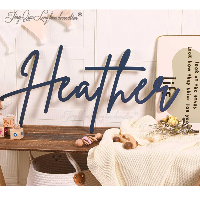 

Custom Wooden Name Sign Wooden first name Custom Nursery Decor Name Wall Decor